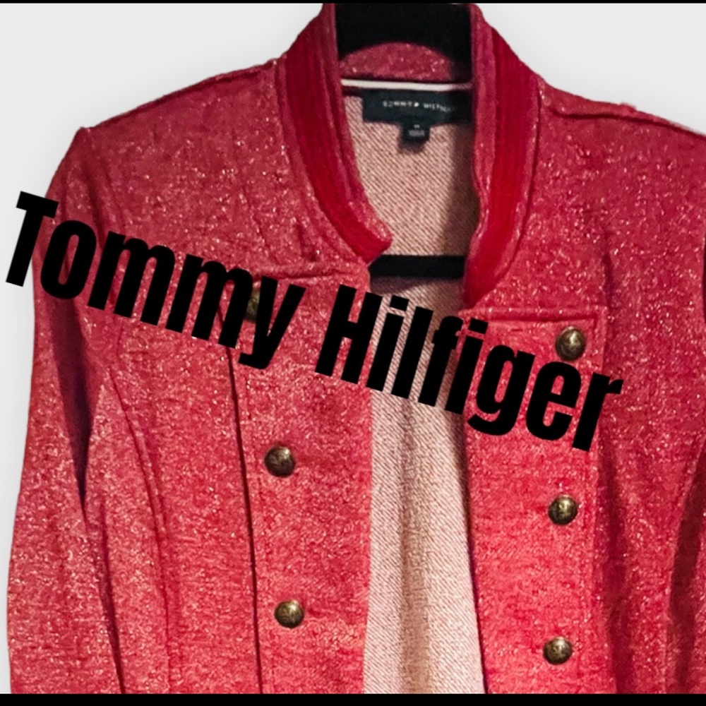 Tommy Hilfiger Red Military Jacket, Medium